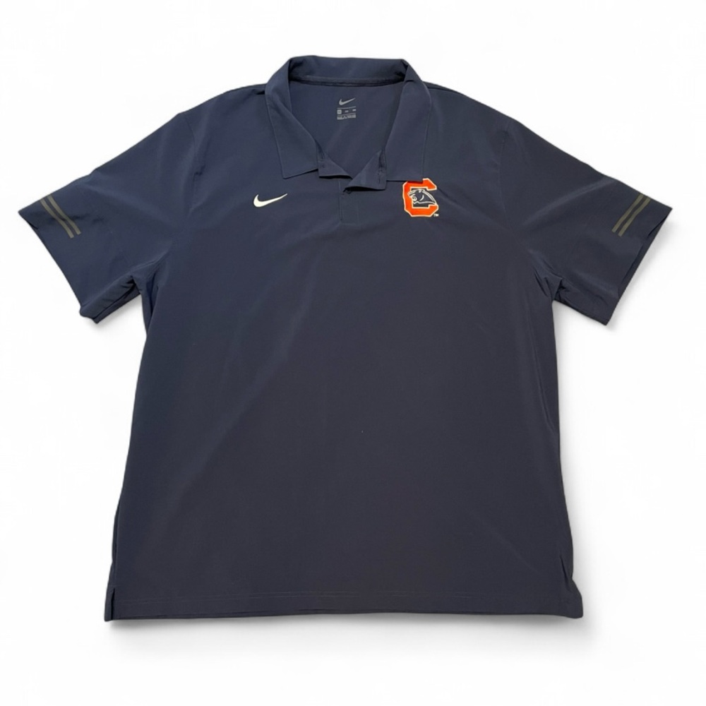 Nike Dri-FIT Men's 3XL Navy Blue Carolina Panthers Sideline Polo NFL Football - Picture 1 of 10